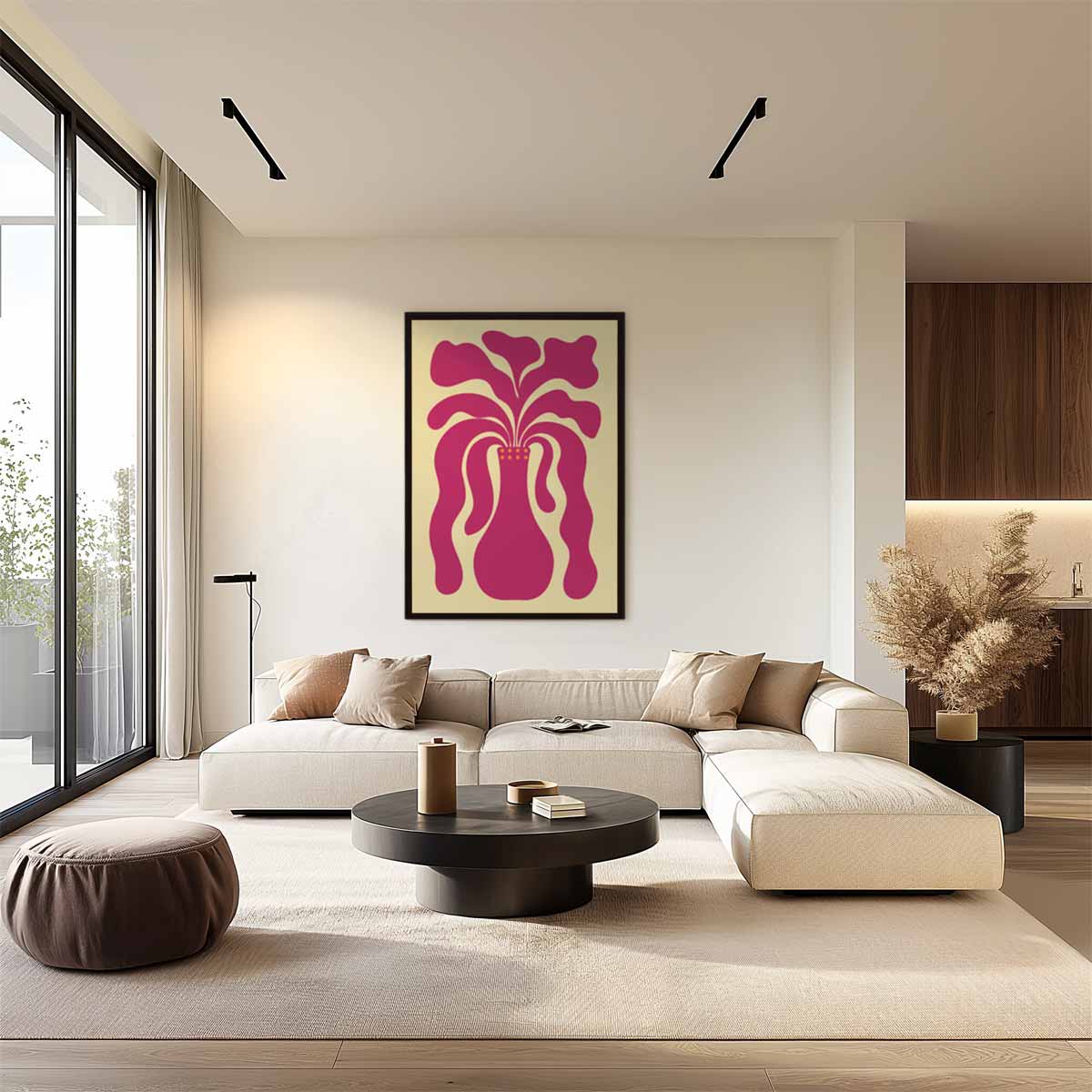 Abstracte Vaas met Organische Vormen – staand kunstwerk voor modern interieur