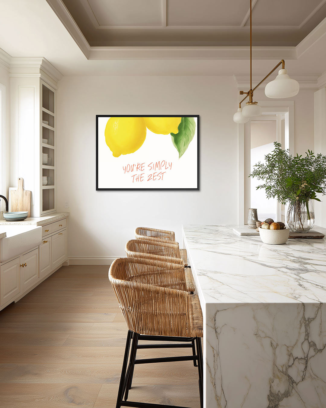 Citrus inspiratie – liggende wanddecoratie
