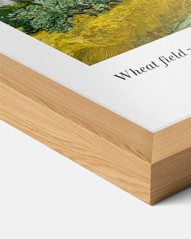 Van Gogh Landschap – staande muurposter met abstracte vormen