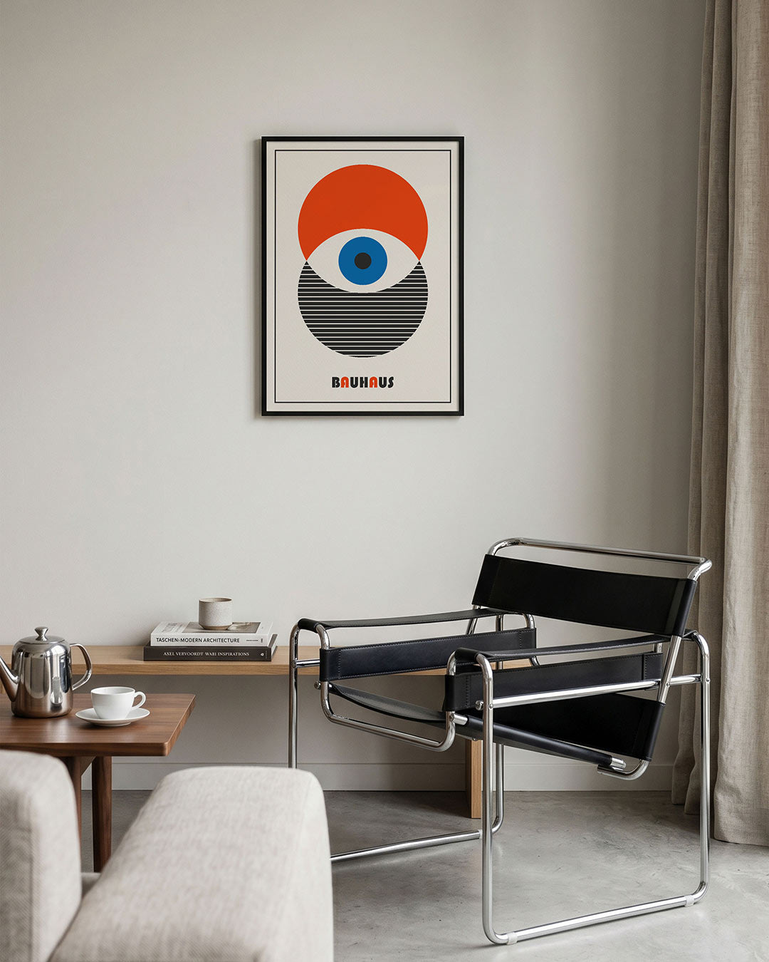 Vorm en kleur – geometrische Bauhaus poster in staand formaat