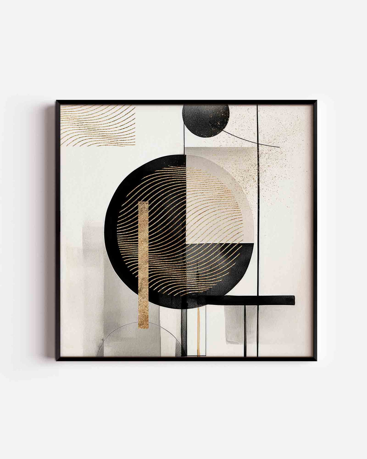 Abstracte vormen – zacht abstracte vierkante poster als wanddecoratie