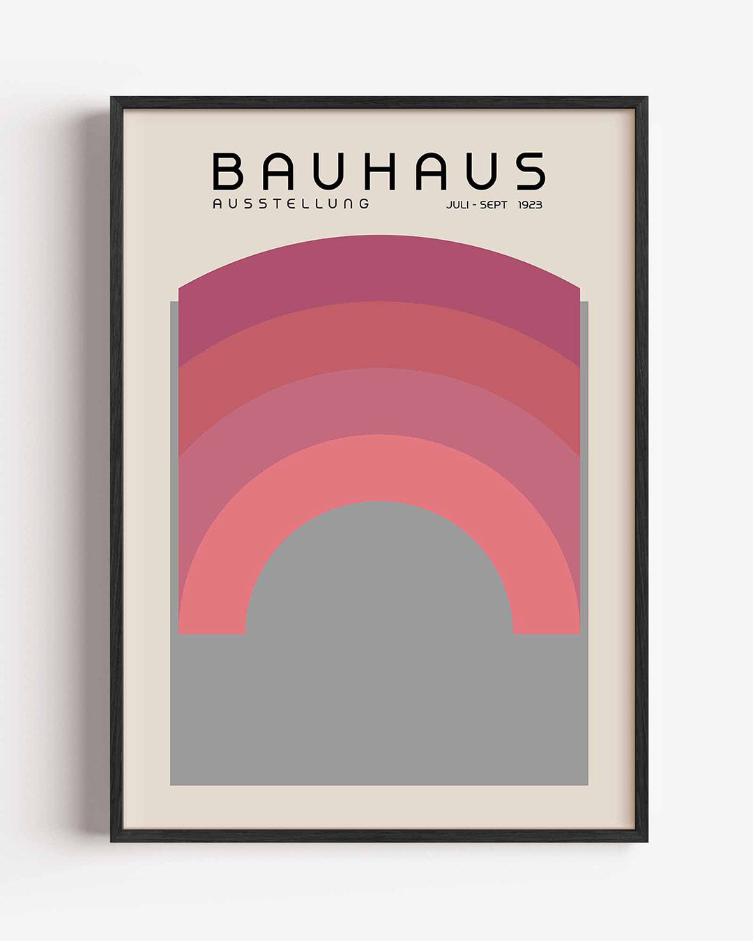 Vorm en kleur – staande Bauhaus poster als wanddecoratie