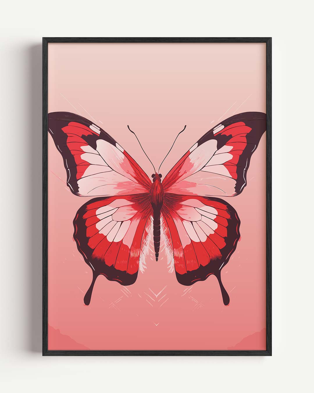 Vlinderpracht – dieren portret poster als wanddecoratie