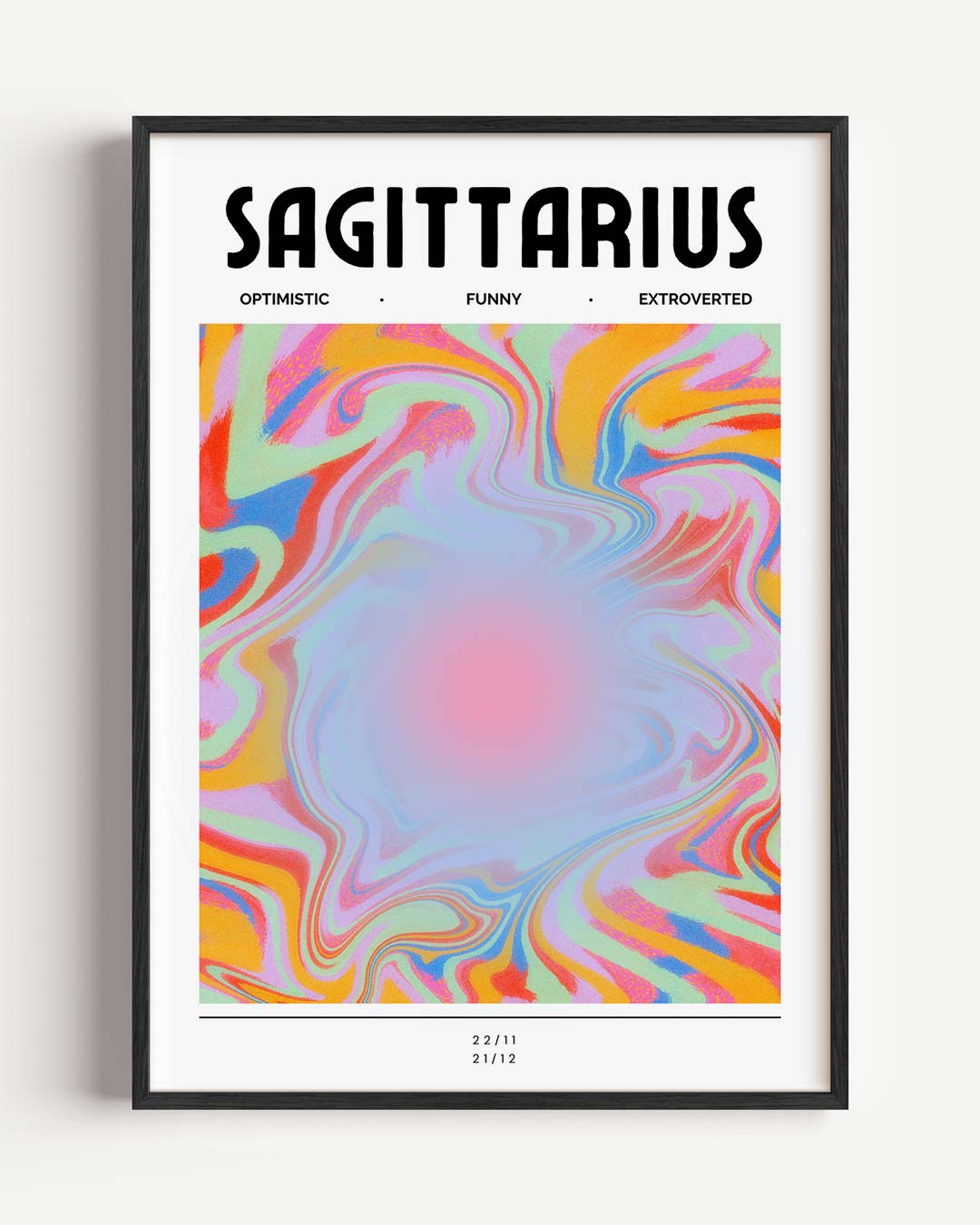 Sagittarius – mindful portret poster als wanddecoratie