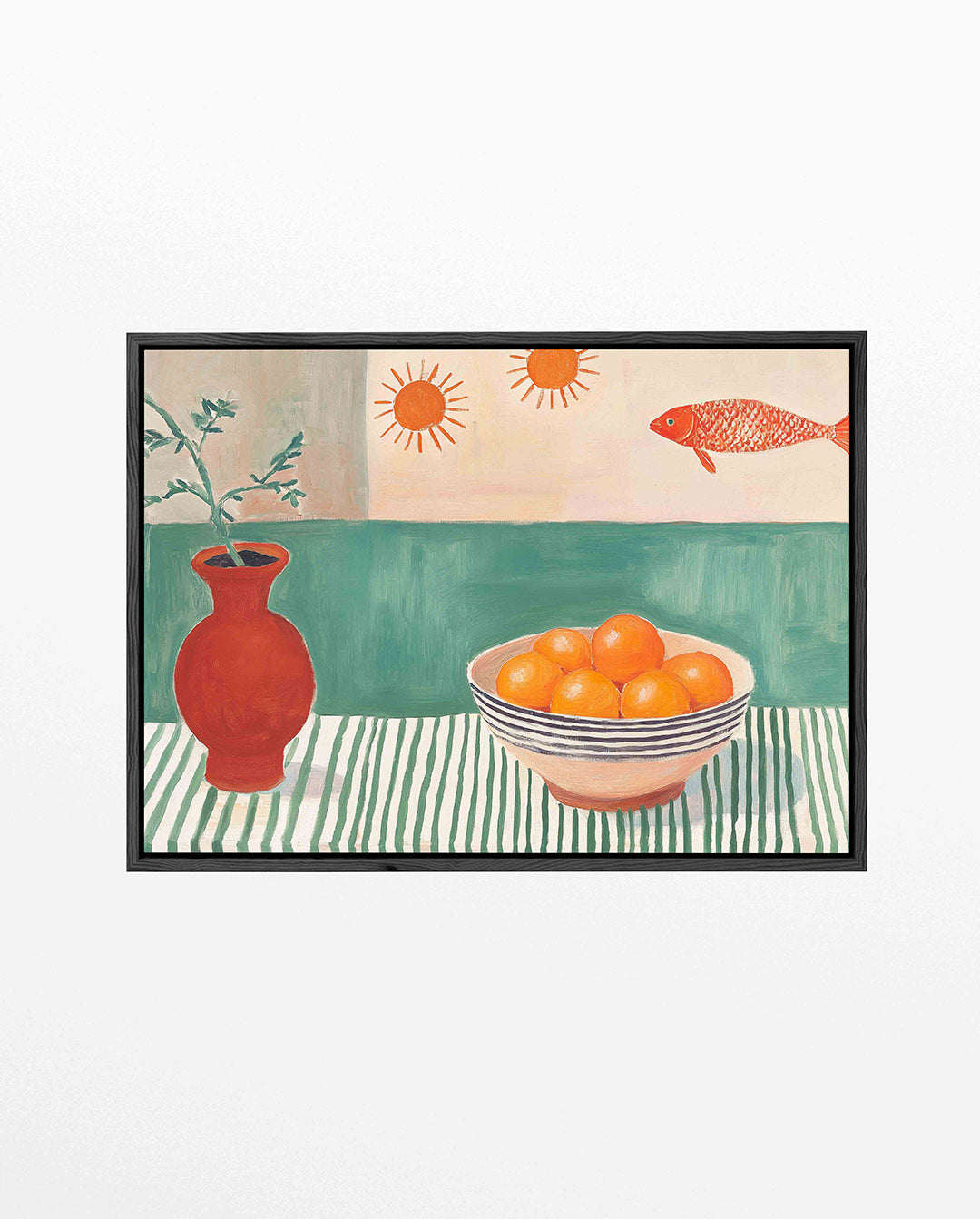 Vrolijke tafelscene – liggend keuken kunstwerk