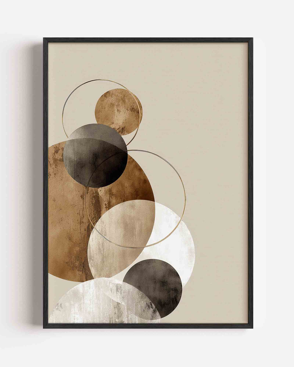 Abstracte cirkels – abstracte portret poster als wanddecoratie