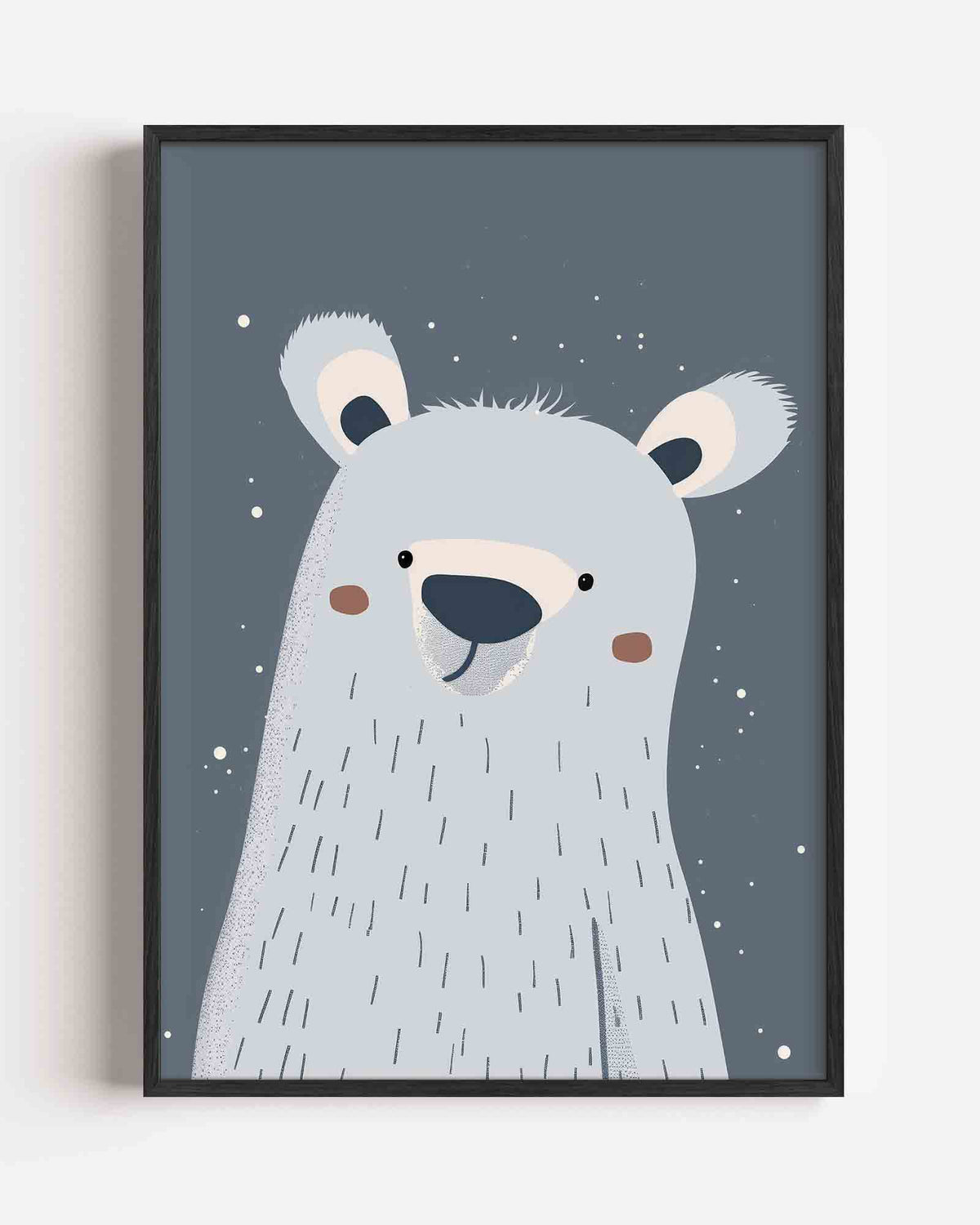 Schattige beer – kids portret poster als wanddecoratie