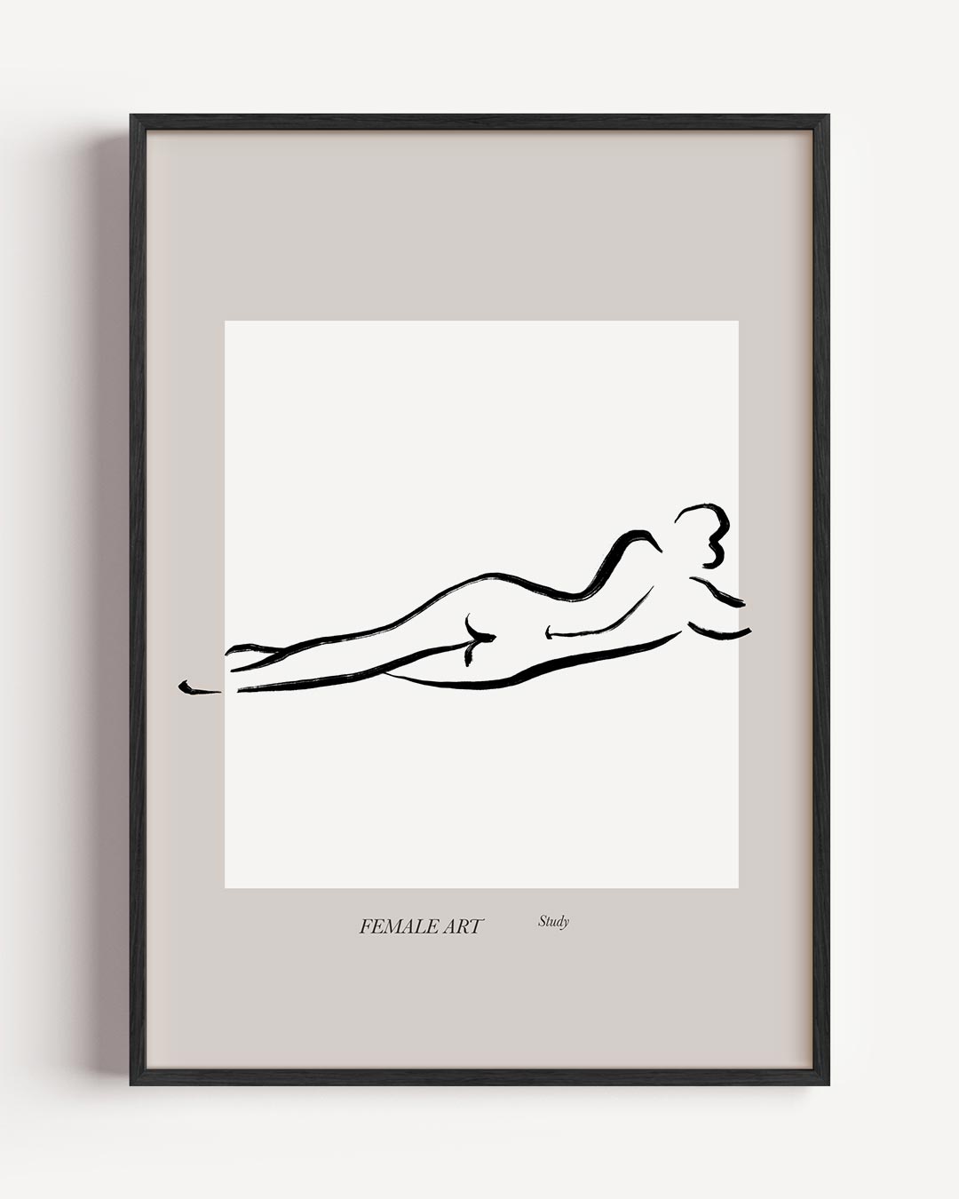 Elegante Vrouwenlijn Kunstposter – lijntekening portret poster als wanddecoratie