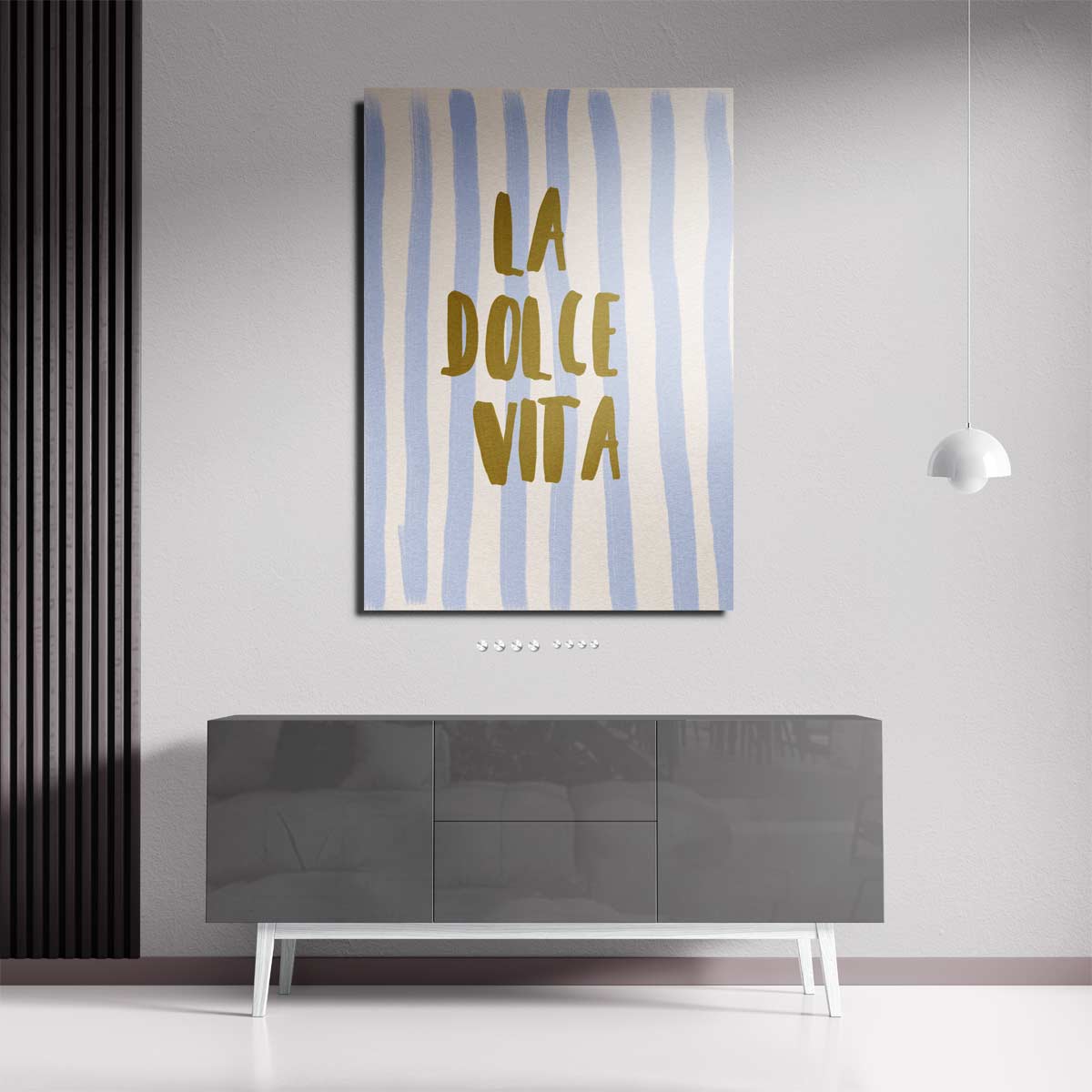 La Dolce Vita Strepen – dibond wanddecoratie in staand formaat