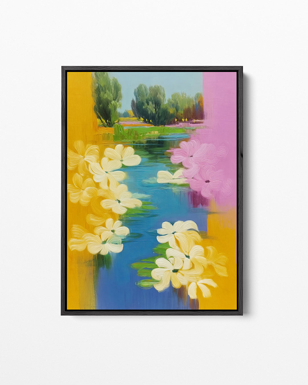 Bloemenlandschap – staand wanddecoratie kunstwerk