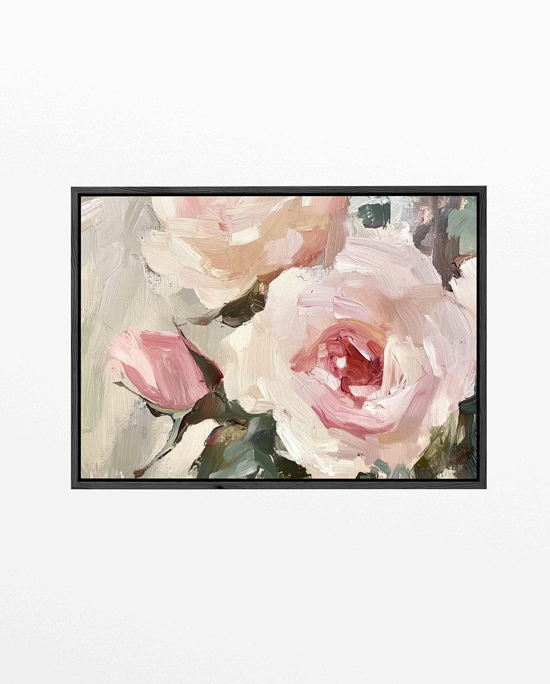 Bloemrijke penseelstreken – liggend bloemen kunstwerk