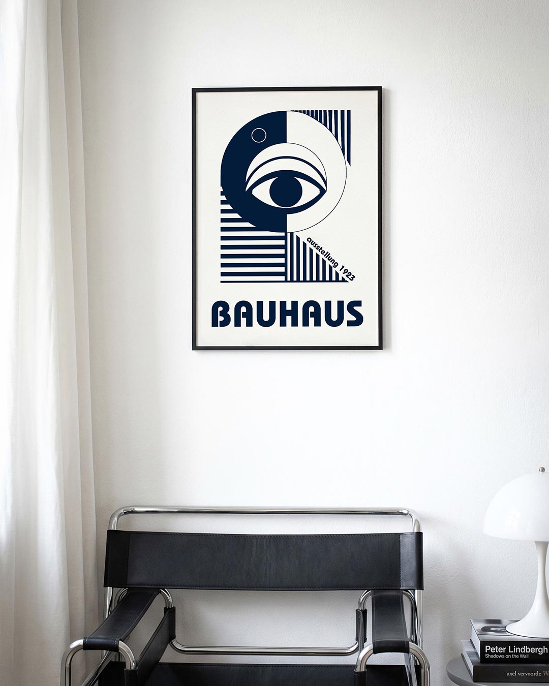 Oog en lijnen – moderne Bauhaus wandkunst als poster