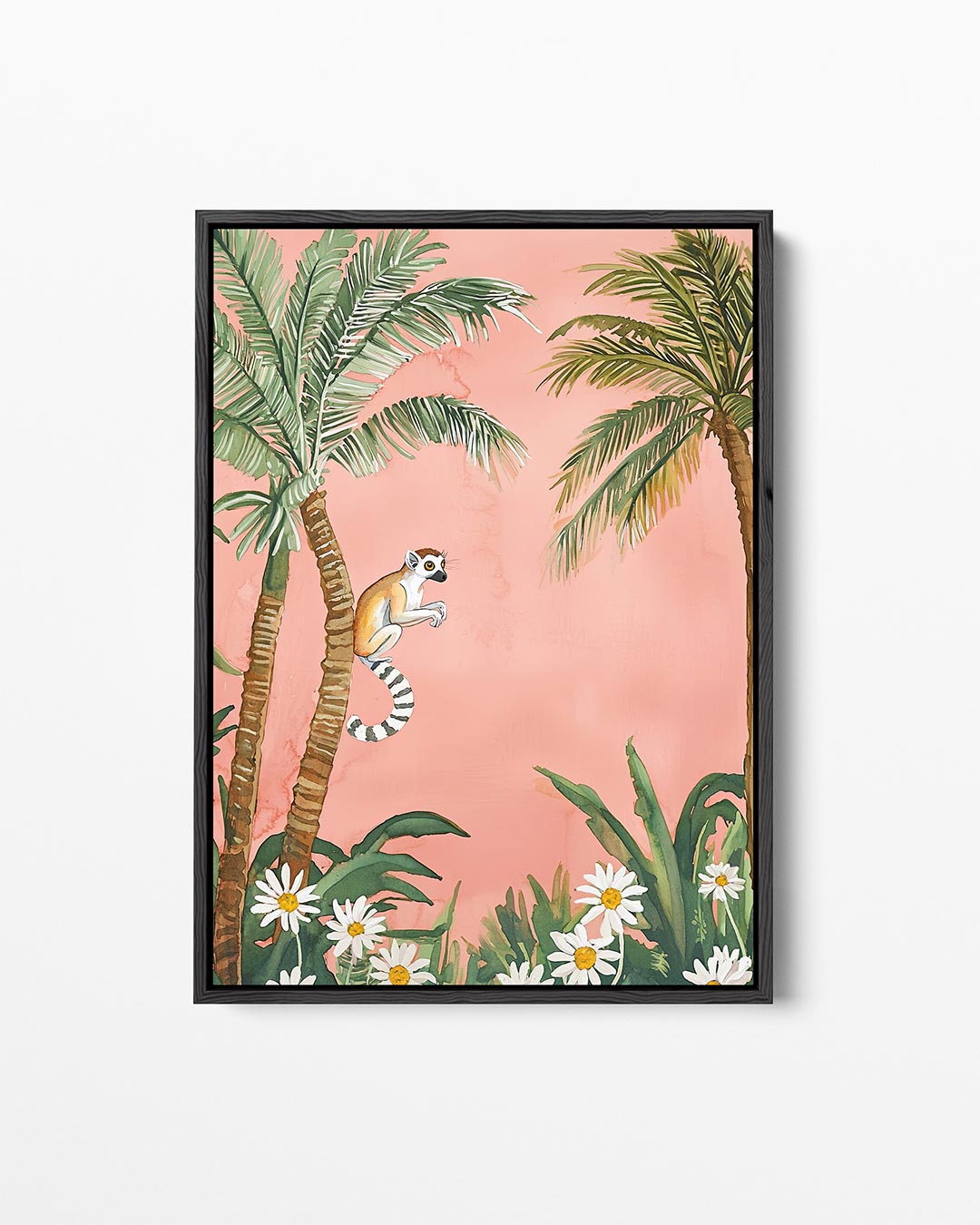 Tropische lemur – staand wanddecoratie kunstwerk