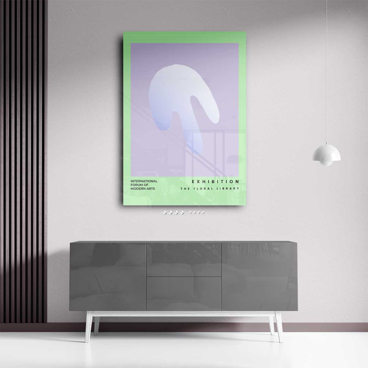 Abstracte Bloemimpressie – portret kunstwerk als wanddecoratie, afbeelding 13