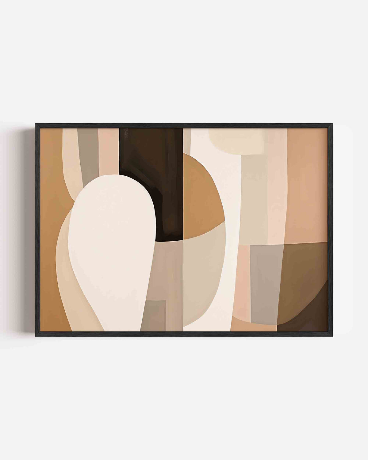 Abstracte vormen – kleurrijke abstracte landscape poster als wanddecoratie