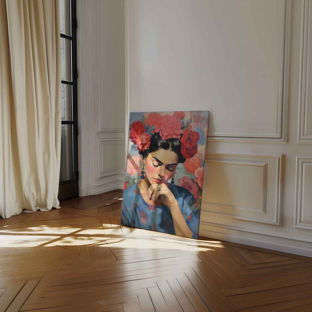 Bloemen Serenade – staand kunstwerk voor modern interieur