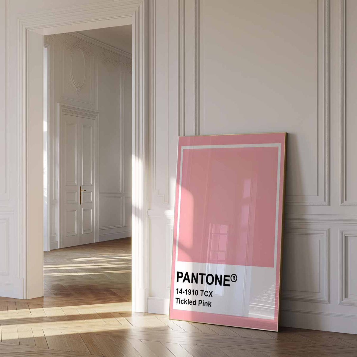 Zachte Roze Vibes – urban poster in staand formaat