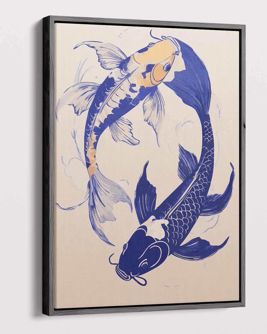 Vrolijke Koi Vissen Dans – dibond kunstwerk als wanddecoratie