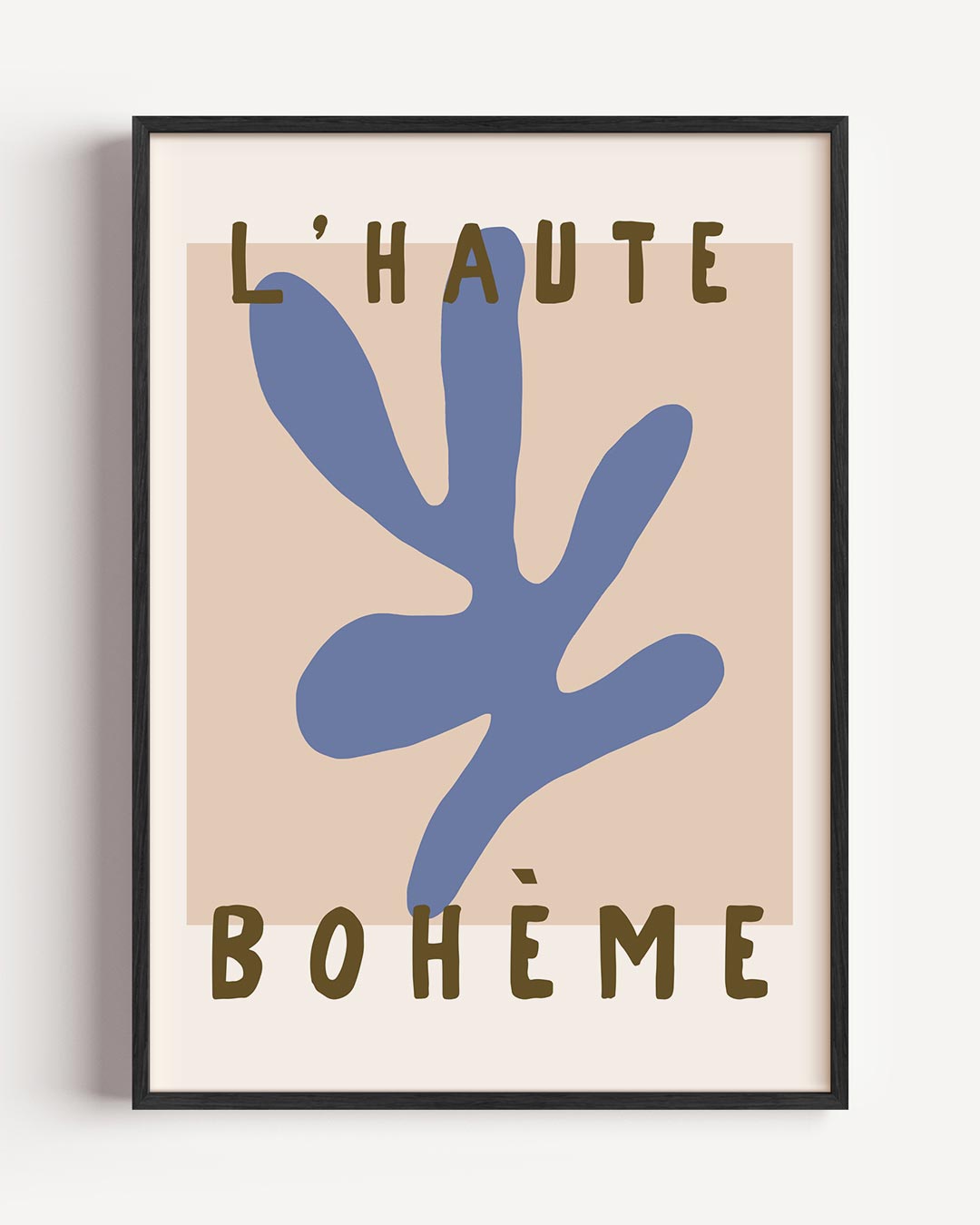 Boho Chic Wanddecoratie – typografie portret poster als wanddecoratie