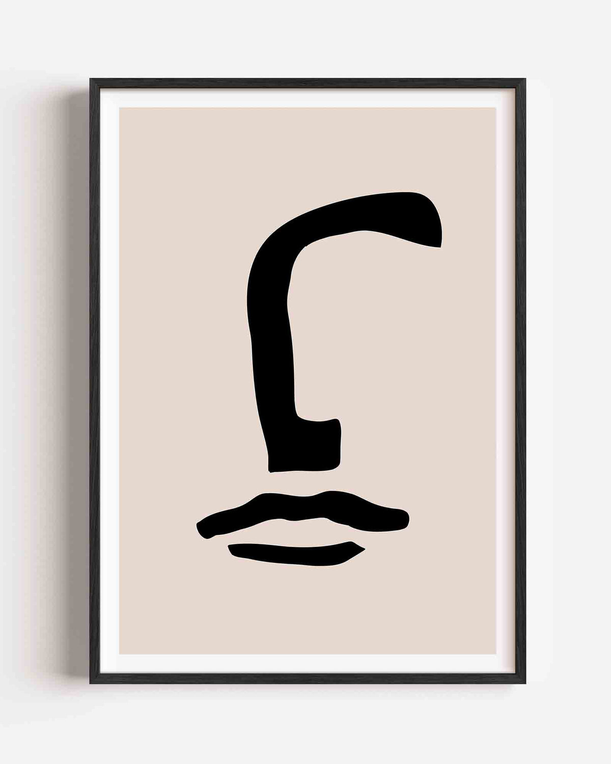 Abstracte vormen – Kunst & Design poster als staande wanddecoratie