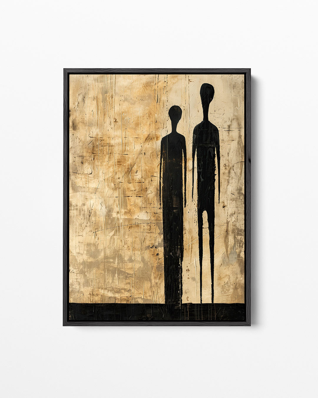 Figuratieve silhouetten – staand wanddecoratie kunstwerk