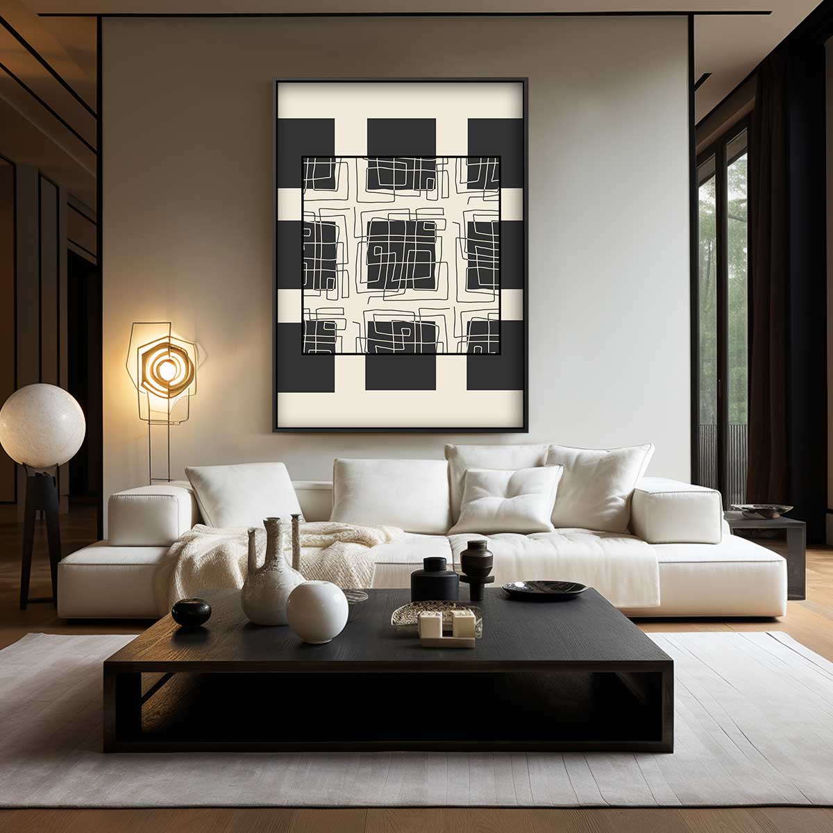 Moderne Doedelpatronen – modern portret kunstwerk van WallArtistic
