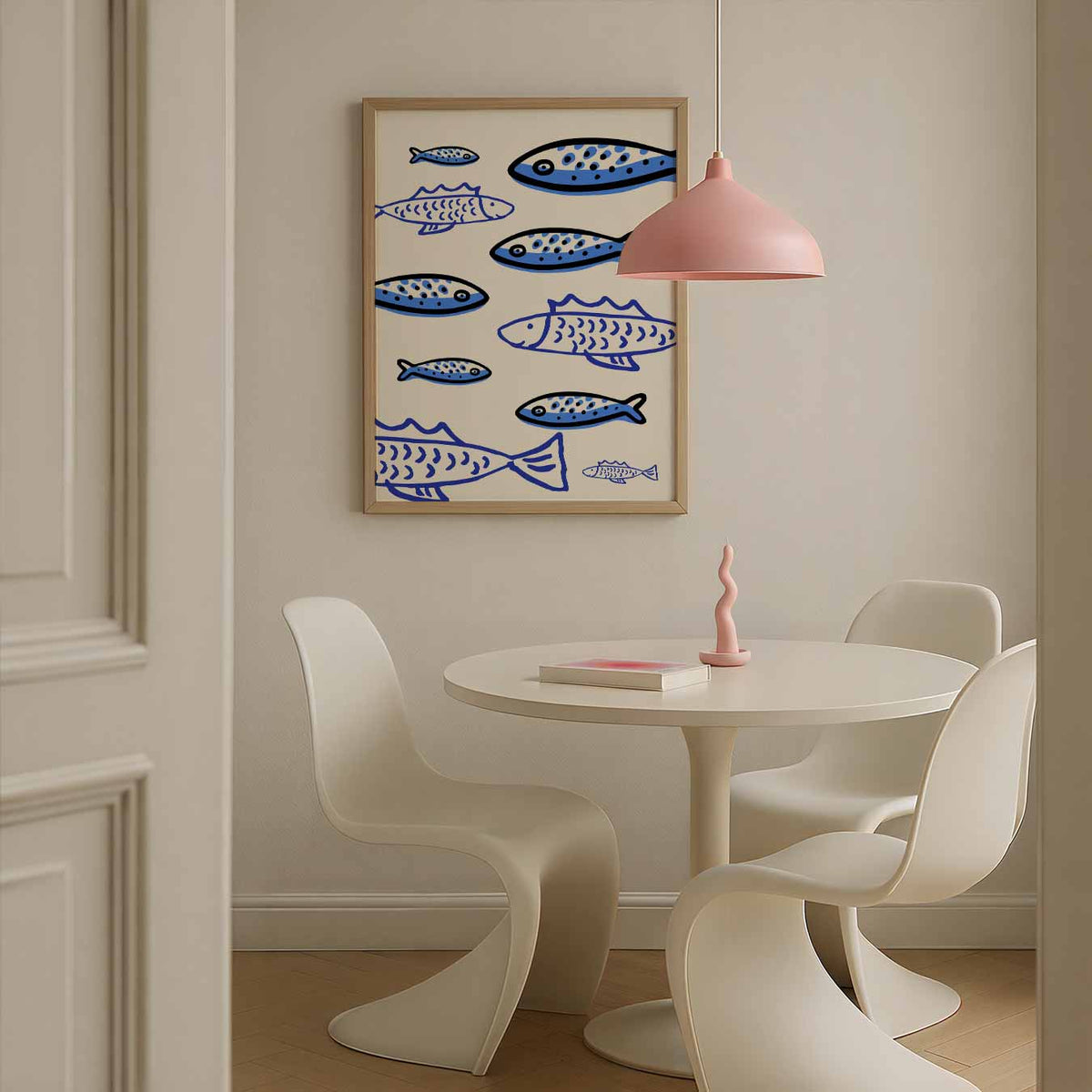 Vrolijke Vissen – culinaire wandkunst als portret poster