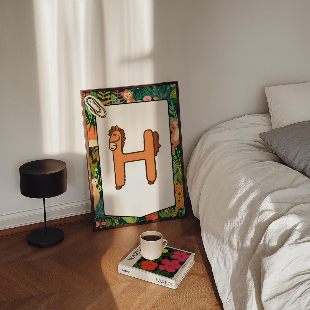 Jungle Dieren Alfabet – kinderposter in staand formaat