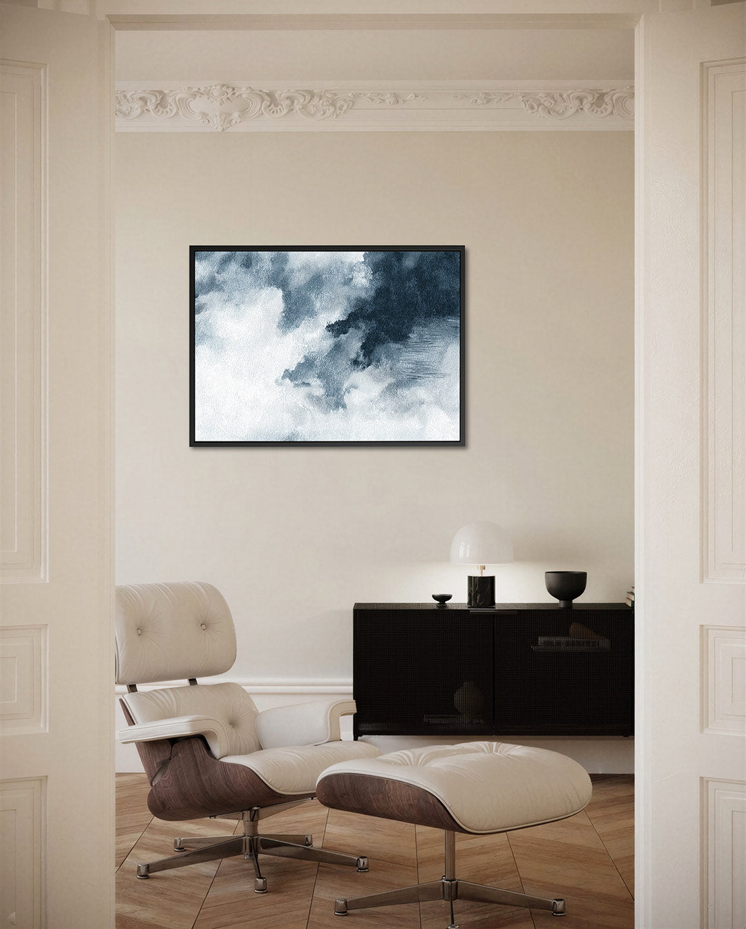 Dromerige wolken – liggende wanddecoratie