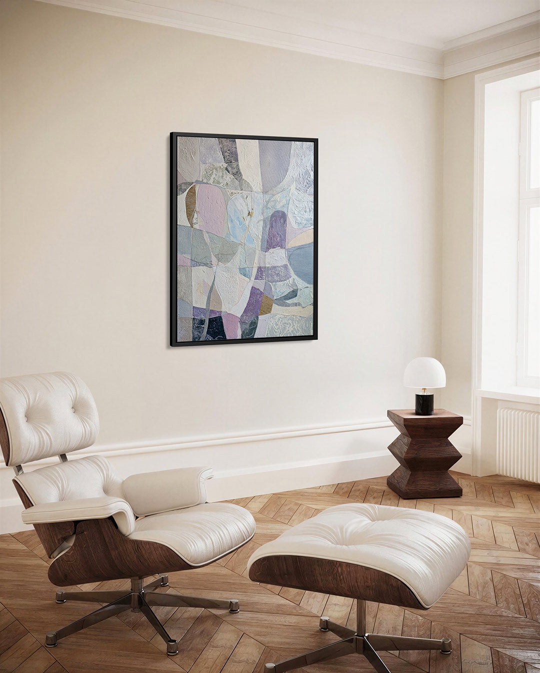 Organische vormen compositie – decoratief kunstwerk voor aan de muur