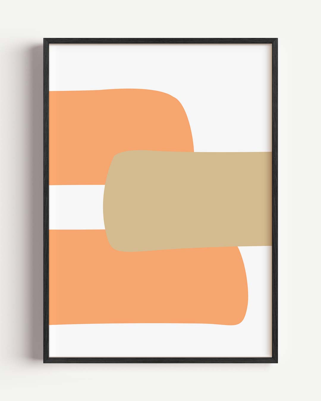 Abstracte Kleurenpracht – kleurrijke abstracte portret poster als wanddecoratie
