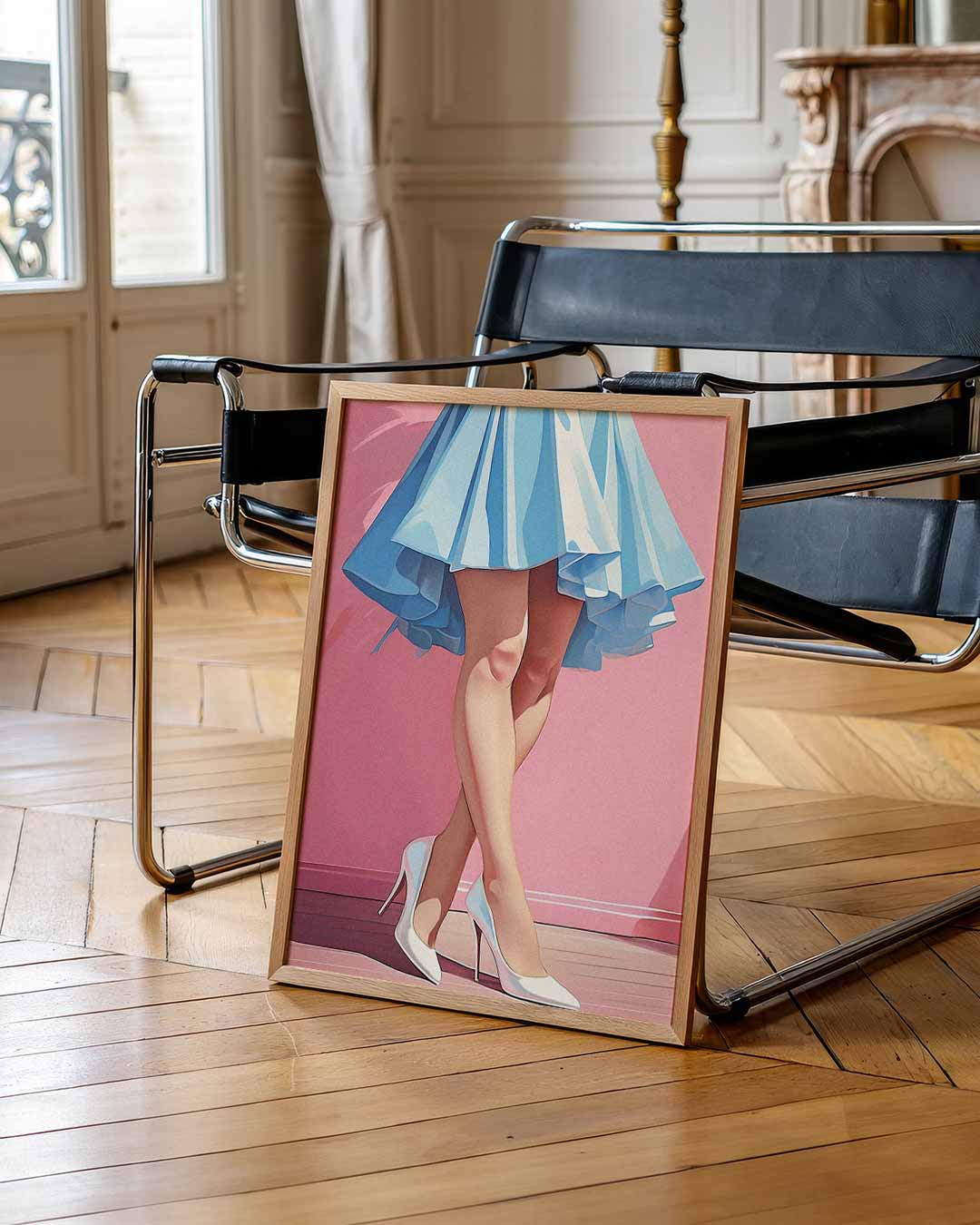 Vrouwelijke Elegantie – urban poster in staand formaat