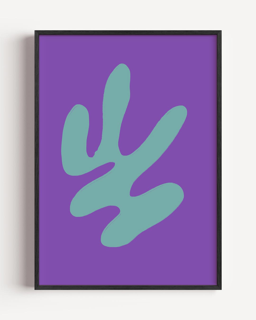 Modern Vormen Spektakel – kleurrijke abstracte portret poster als wanddecoratie