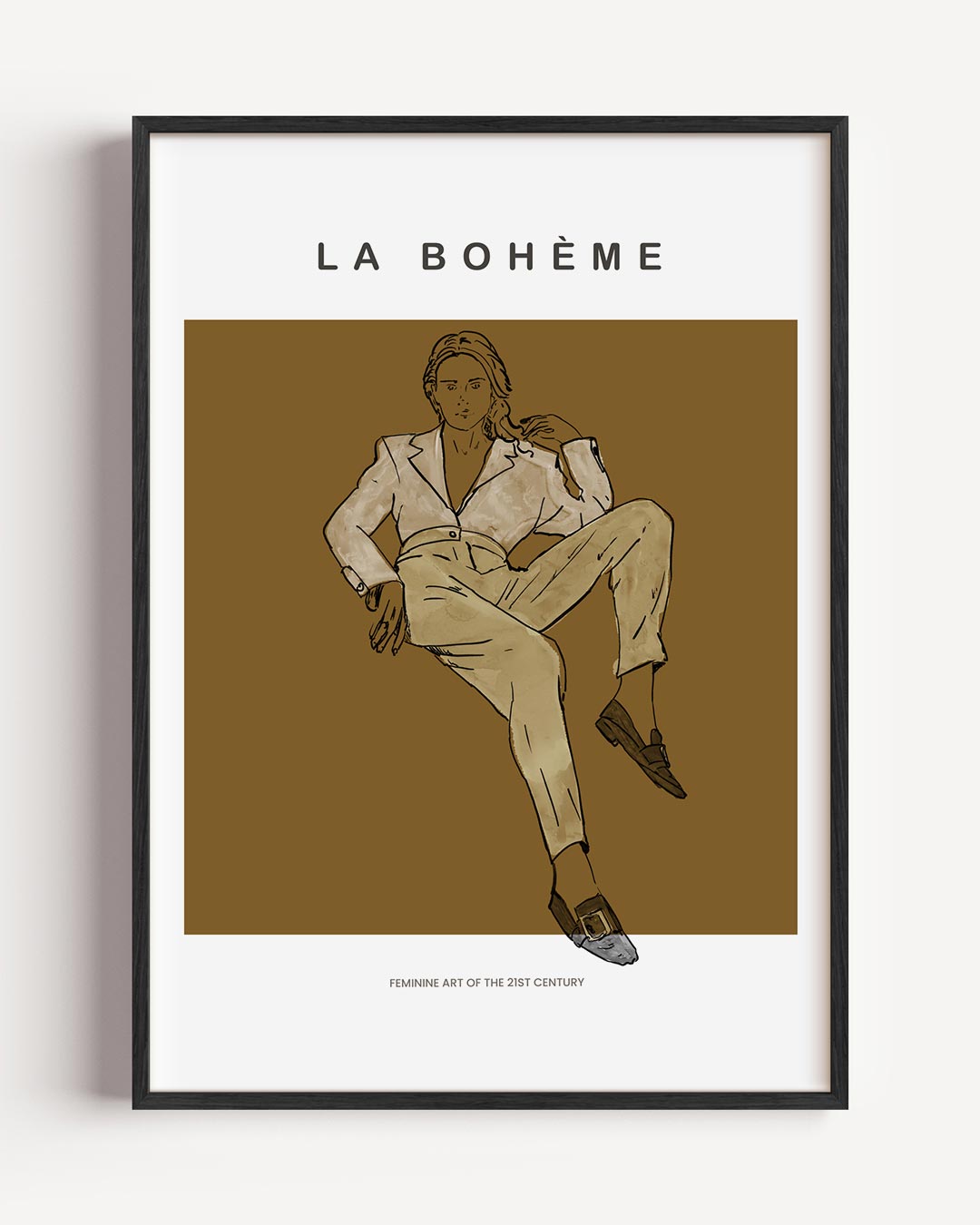 La Bohème Vrouwelijke Kunstposter – vrouwelijk portret poster als wanddecoratie