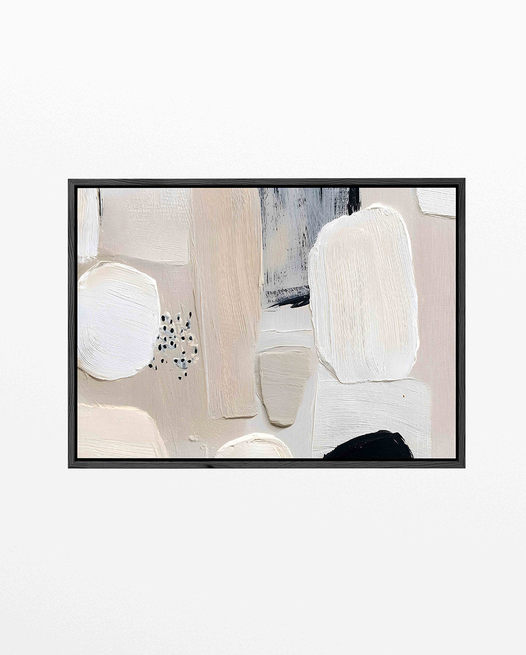 Organische vormen compositie – Serene – liggend abstract kunstwerk
