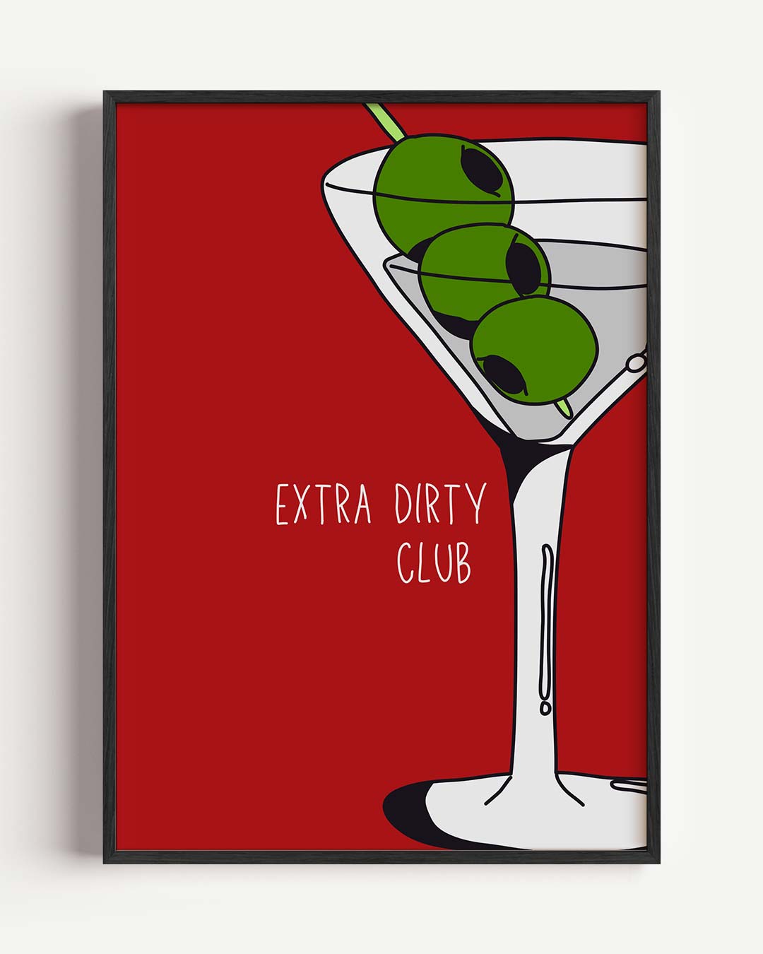 Martini Magic – zomer portret poster als wanddecoratie