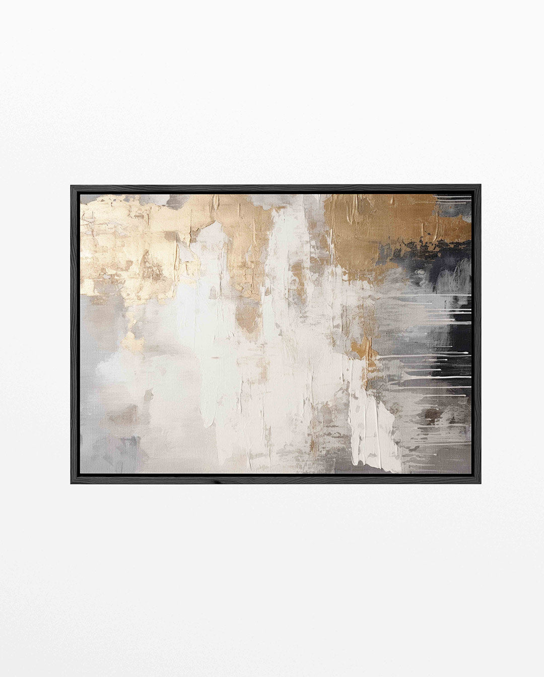 Gelaagde texturen – liggend abstract kunstwerk