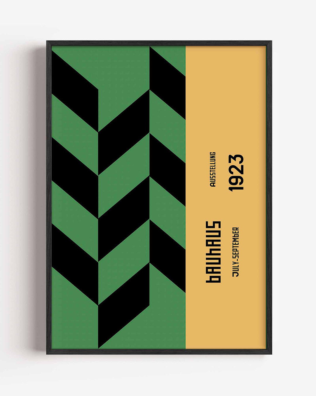 Vorm en kleur – staande Bauhaus poster als wanddecoratie