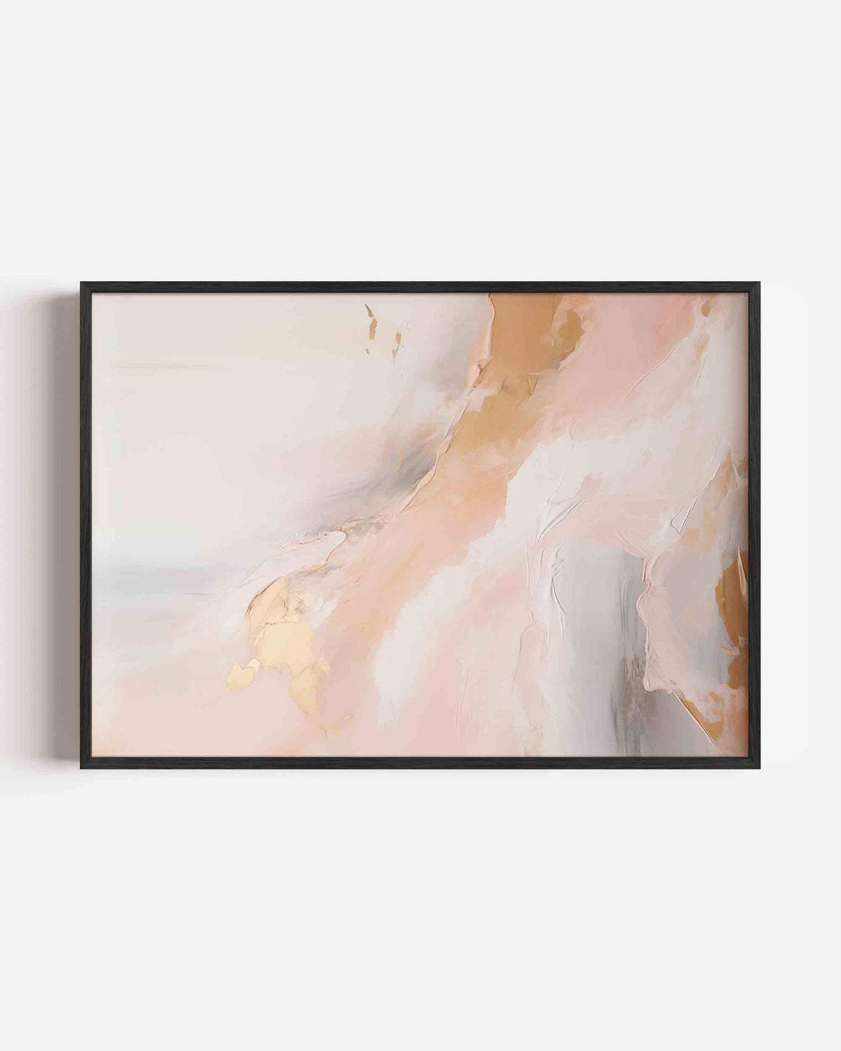 Abstracte beige en roze – abstracte landscape poster als wanddecoratie
