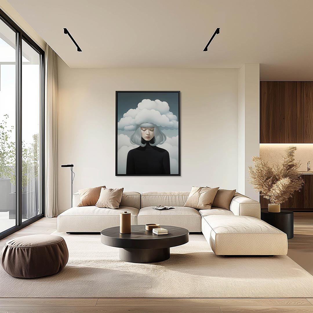 Dromerige wolken – staand wanddecoratie kunstwerk