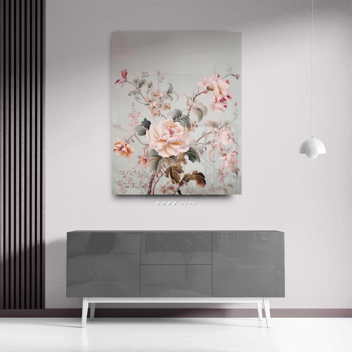Bloemenpracht Wanddecoratie – plexiglas kunstwerk als wanddecoratie