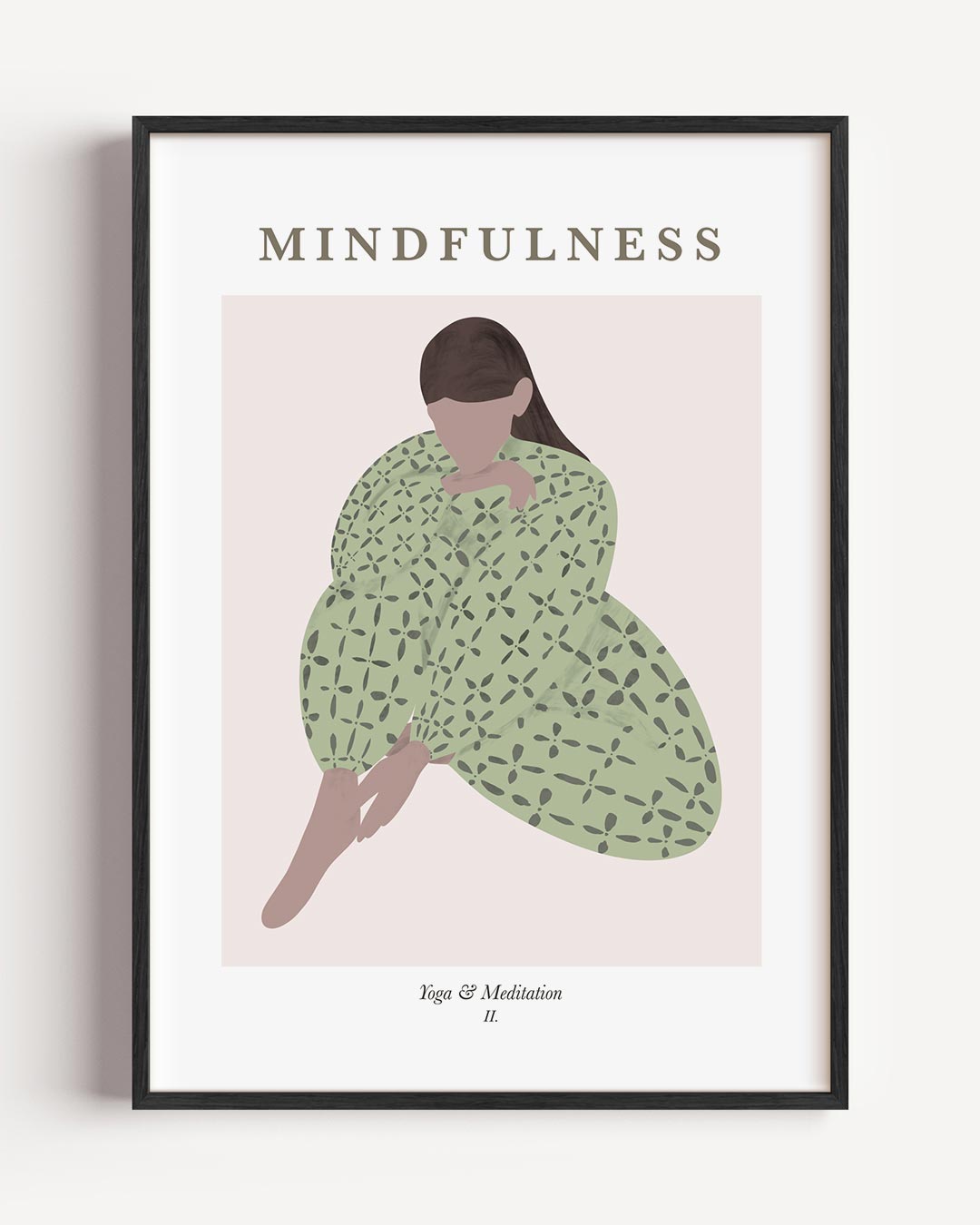Mindfulness Yoga & Meditatie – boheme portret poster als wanddecoratie