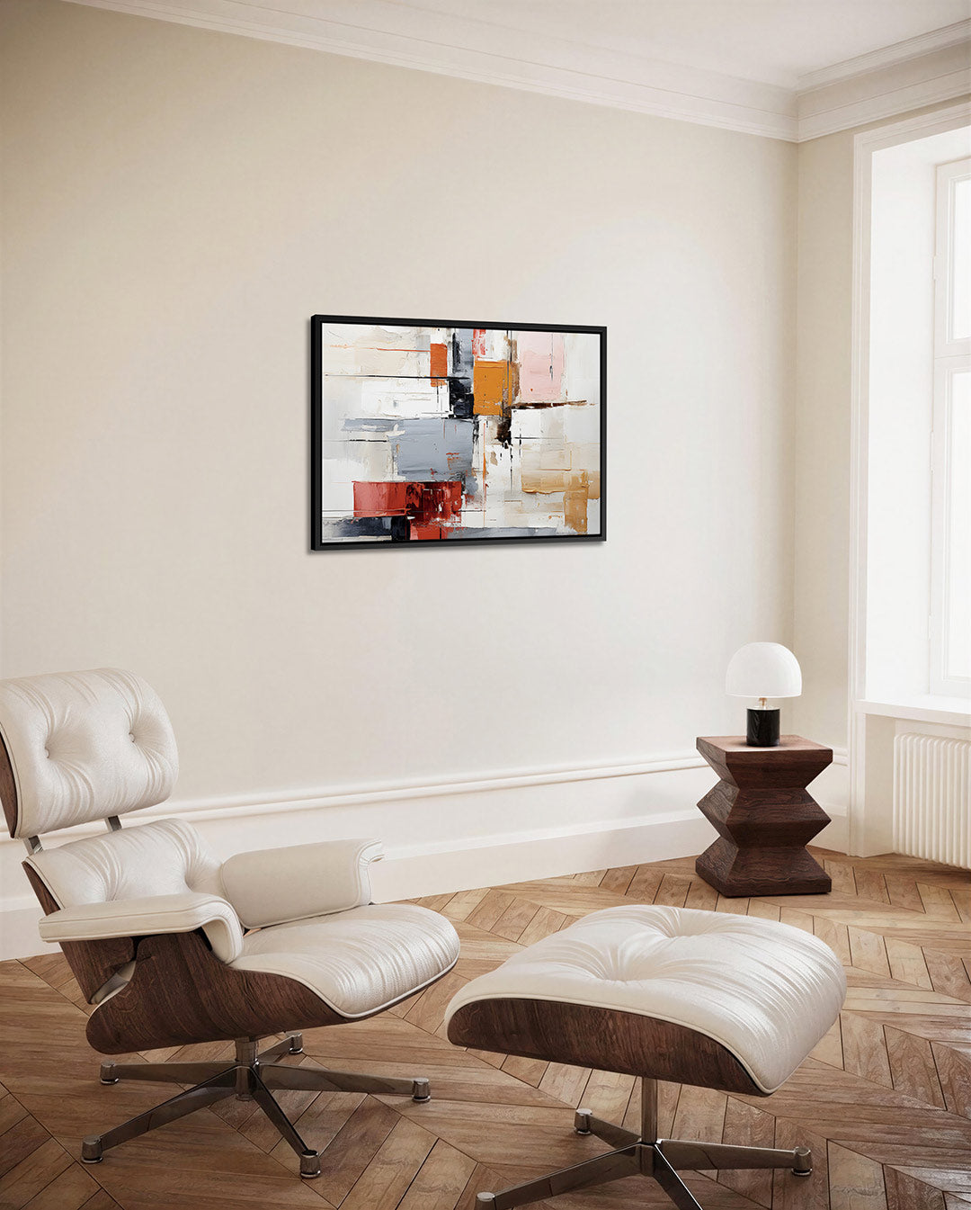 Geometrische kleurencompositie – Geometrische – alternatieve weergave van het kunstwerk
