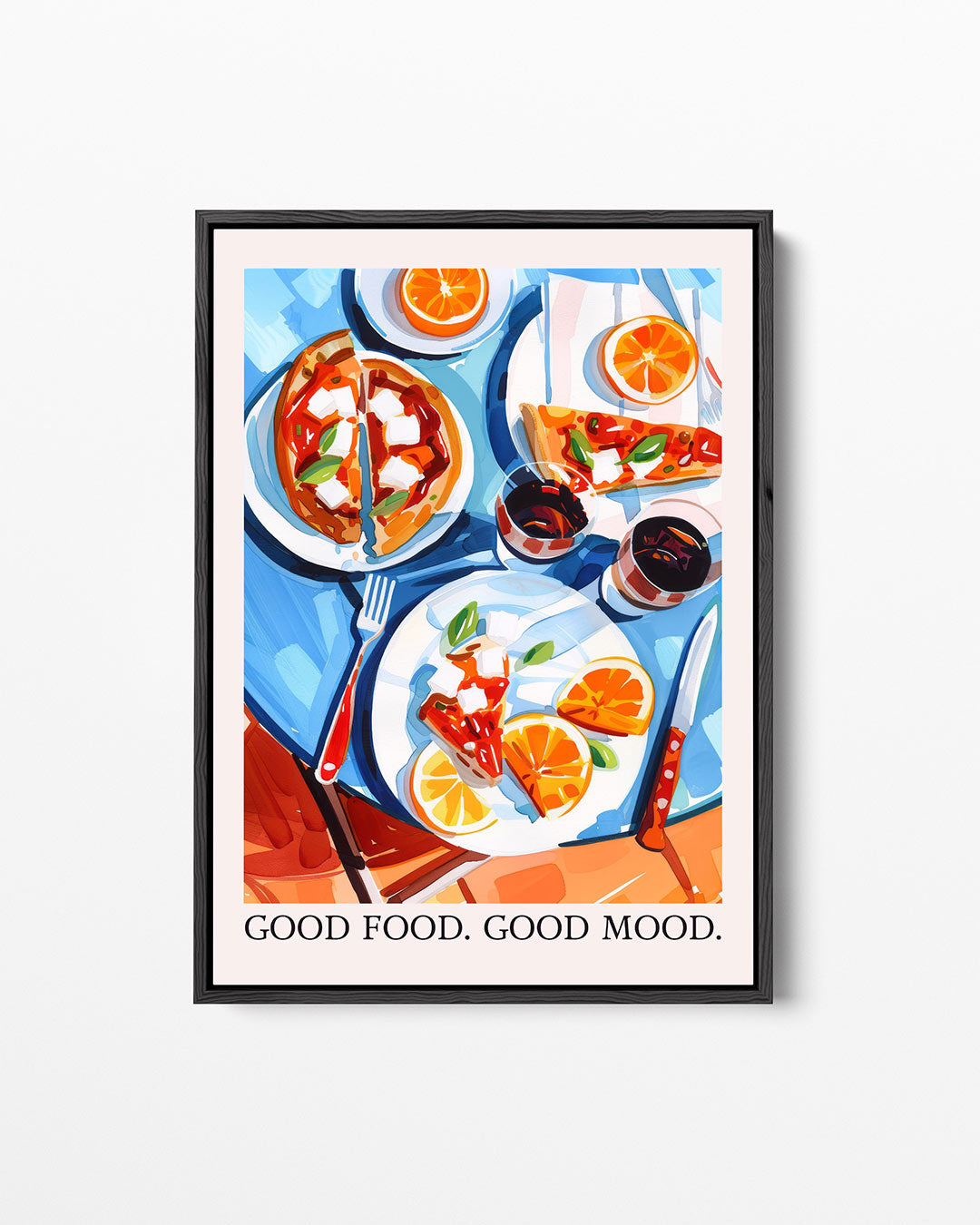 Levendige eettafel – staand wanddecoratie kunstwerk
