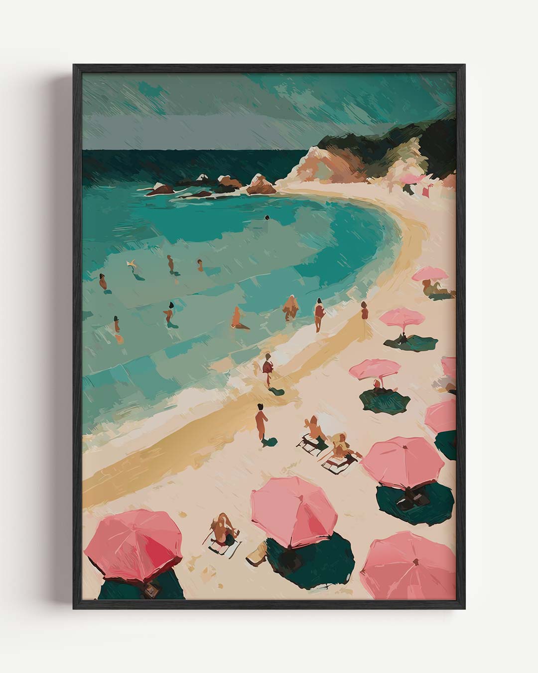 Zomerse Stranddroom – zomer portret poster als wanddecoratie