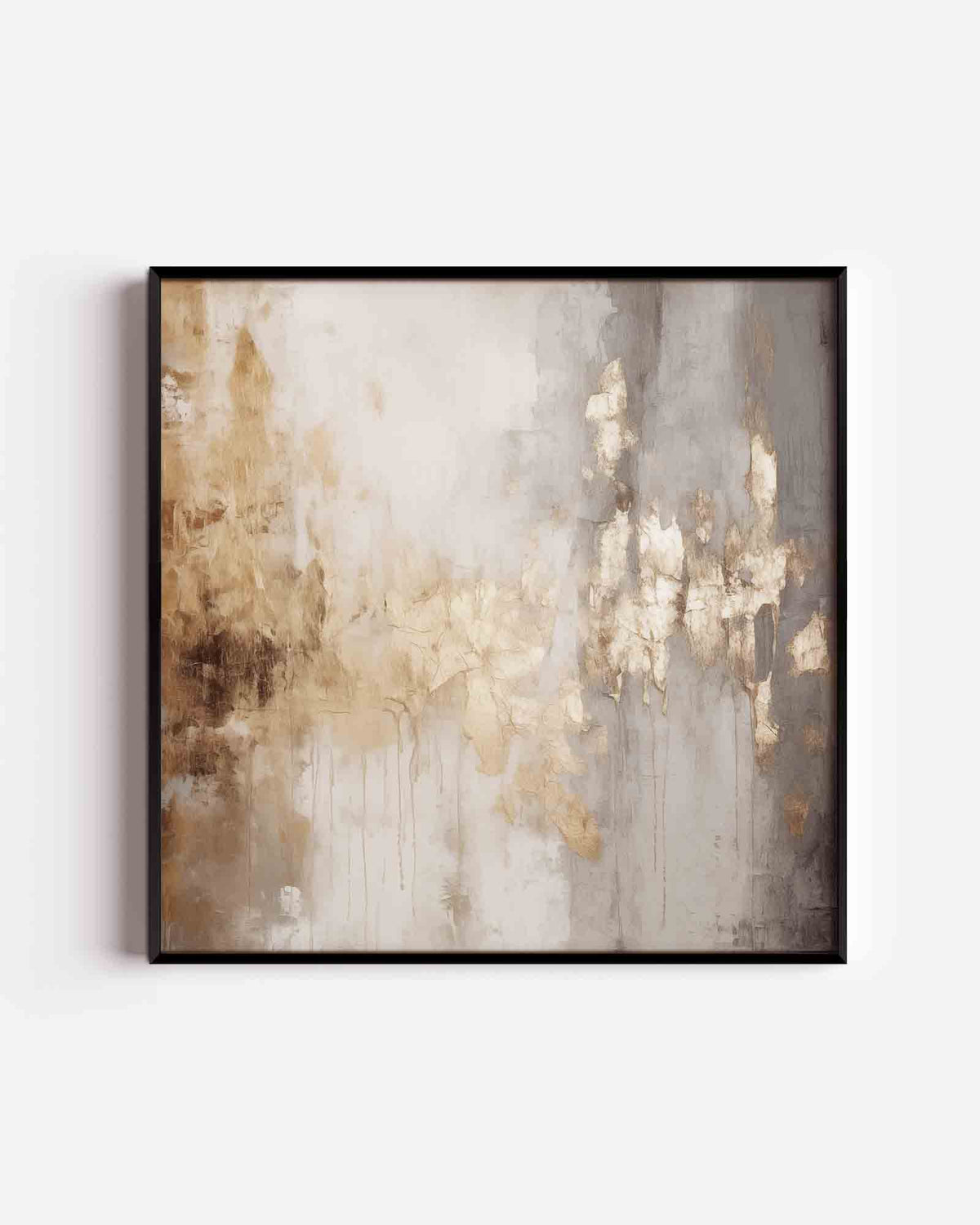 Abstracte gouden textuur – abstracte vierkante poster als wanddecoratie