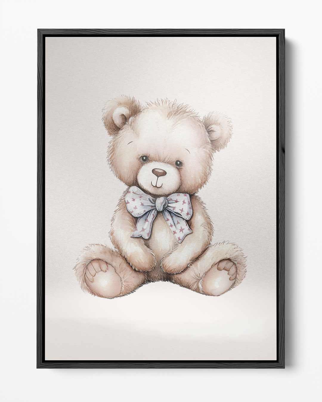 Knuffelbeer Illustratie – portret kunstwerk als wanddecoratie