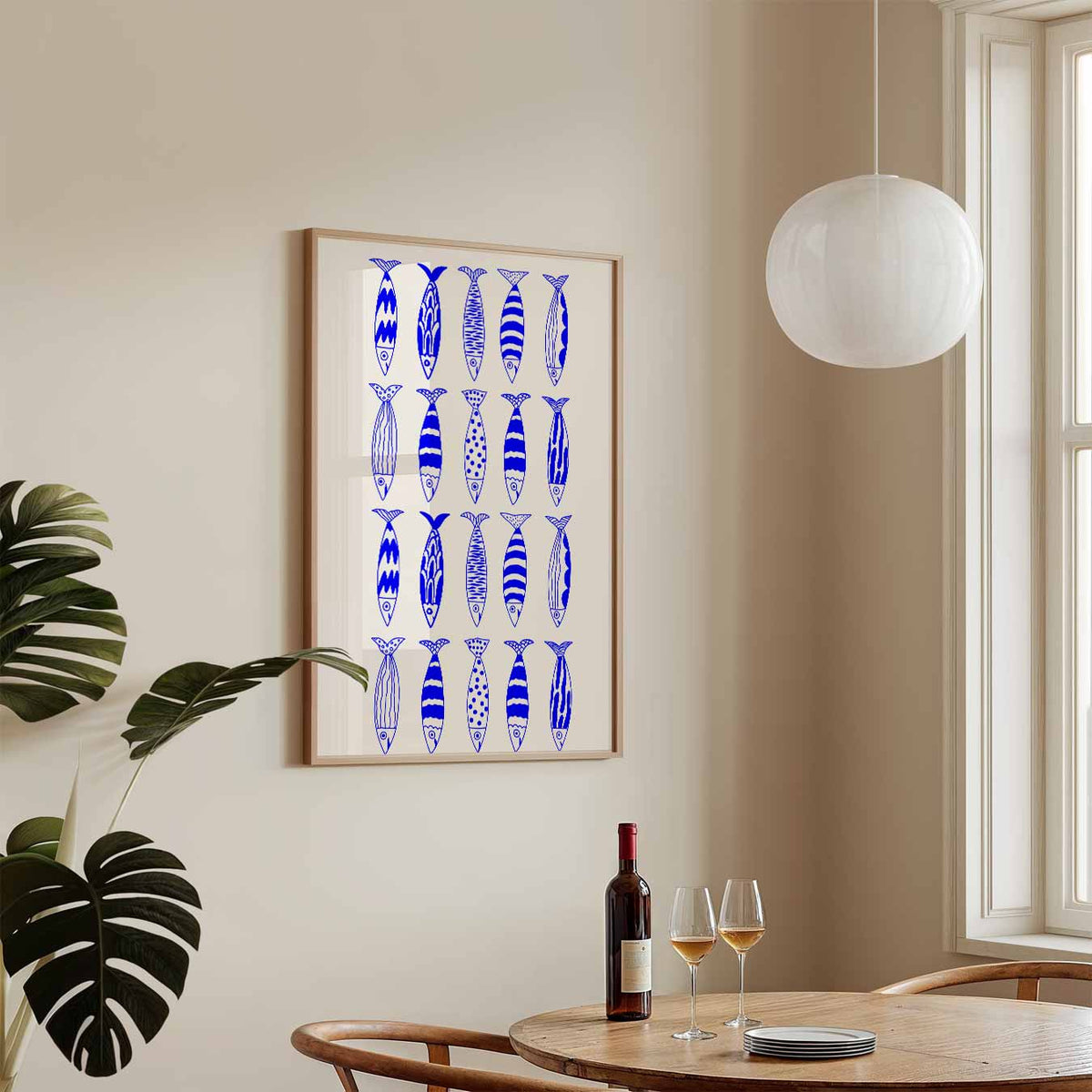 Vrolijke Visjes Wanddecoratie – staande keuken wanddecoratie van WallArtistic