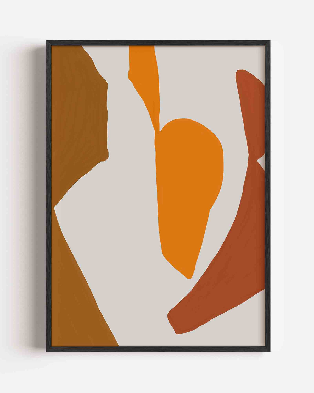 Abstracte vormen – hedendaagse illustratie portret poster als wanddecoratie