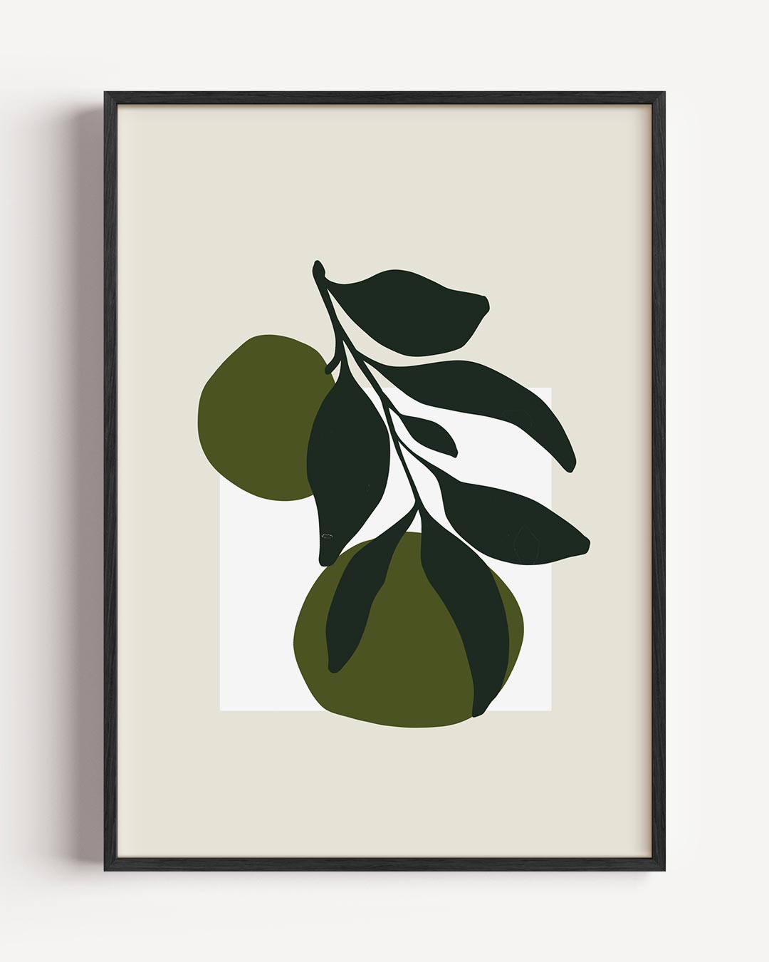 Groene Olijentak – bloemen portret poster als wanddecoratie